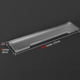 Geekria Acrylic TKL Keyboard Wrist Rest, for 80% Layout 87 Key Mechanical Gaming Keyboard.Ergonomic for Easy Typing Pain Relief Compatible with Razer TKL Keyboard, Logitech TKL Keyboard (Frosted)