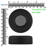 Geekria QuickFit Replacement Ear Pads for Sony WH-H800 Headphones Ear Cushions, Headset Earpads, Ear Cups Cover Repair Parts (Black)