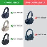 Geekria Shield Headphones Case Compatible with Sony WH-1000XM4/1000XM3/1000XM2/XB910N, MDR1000X, Replacement Hard Shell Travel Carrying Bag with Cable Storage (Dark Grey)