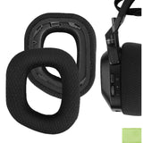 Geekria Comfort Mesh Fabric Replacement Ear Pads for Corsair HS80 RGB Wireless Headphones Ear Cushions, Headset Earpads, Ear Cups Cover Repair Parts (Black)