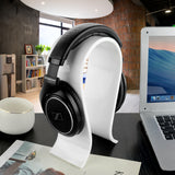 Geekria Omega Headphone Stand for Over-Ear Headphones, Gaming Headset Stand, Desk Display Hanger Compatible with Sony Audio-Technica, Bose, AKG, Sennheiser, Beats Studio3 (White)