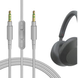 Geekria Audio Cable with Mic Compatible with Sony ULT WEAR, WH-1000XM6/1000XM5/1000XM4, WH-XB910N, WH-CH720N Headphones, 3.5mm Replacement Stereo Cord (5.6 ft / 1.7 m)