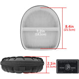 Geekria Shield Headphones Case Compatible with Audio-Technica ATH-MSR7, ATH-ANC700BT, ATH-SR50BT Headphones, Replacement Hard Shell Travel Carrying Bag with Cable Storage (SeaShell Black)