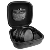 Geekria Shield Headphones Case for Large Sized Over-Ear Headphones, Replacement Hard Shell Travel Carrying Bag with Cable Storage, Compatible with Denon AHD9200, AHD7200, SONY Headsets (Dark Grey)