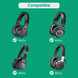 Geekria Audio Cable Compatible with ATH-M50x/M40x/M50/M60x/M40/M70x Headphones, 2.5mm to 3.5mm Braided Nylon Replacement Stereo Cord (4 ft / 1.2 m)