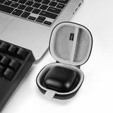 Geekria Shield Earbuds Case Compatible with Beats Powerbeats Pro 2 True Wireless Earbuds, Replacement Protective Hard Shell Travel Carrying Bag with Cable Storage, Waterproof Portable (Grey)