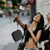 Geekria Carrying Case Compatible with Insta360 GO 3, GO 3S, Action Camera Protective Case, Hard Shell Travel Storage Bag with Slots for Insta 360 GO3 Accessories (Dark Grey)