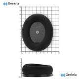 Geekria Comfort Velour Replacement Ear Pads for HyperX Cloud Orbit S Headphones Ear Cushions, Repair Parts (Black)