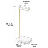 Geekria Clear Headphones Stand with Gold-Tone Hardware for Over-Ear, On-Ear Headphones, Gaming Headset Holder, Acrylic Transparent Headphone Desk Display Hanger (Gold)