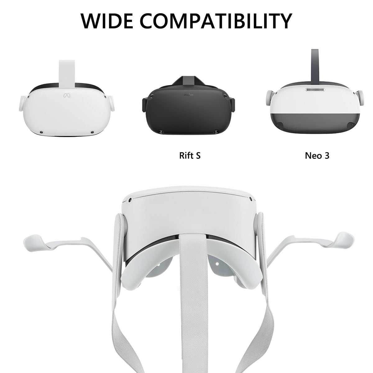 Geekria VR Wall Mount Compatible with Oculus Quest 2, Oculus Rift