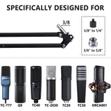 Geekria for Creators Microphone Arm Compatible with TONOR TC-777, TC20, TC30, TC-2030 Mic Boom Arm Mount Adapter with Tabletop Flange Mount, Suspension Stand, Mic Scissor Arm, Desk Mount Holder