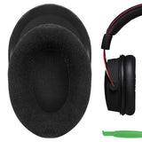 Geekria Comfort Velour Earpad Replacement Ear Pads Compatible with HyperX Cloud III/II Gaming Headset Headphones, Ear Cushions (Black)