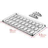 Geekria Game Card Case Compatible Nintendo Switch Oled, Switch Lite, 27 Cartridge Slots Holder, Protective Shockproof Display, Transparent Acrylic Game Cards Storage Box.