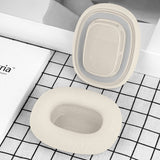 Geekria Comfort Mesh Fabric Replacement Ear Pads Compatible with Apple AirPods MAX(A2096), AirPods MAX2 (A3184) Headphones, Ear Cushions, Repair Parts (Starlight)