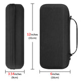 Geekria Carrying Case Compatible with Steam Deck, Hard Shell Carry Case Portable Travel Storage with Pocket Compatible with Steam Deck Accessories, and Original Charger Storage Bag (Black)