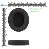 Geekria Comfort Mesh Fabric Replacement Ear Pads for Astro Gaming A10 Gen 2 Headphones Ear Cushions, Headset Earpads, Ear Cups Cover Repair Parts (Black)