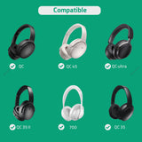 Geekria Audio Cable Compatible with Bose QuietComfort Ultra, QuietComfort SE/45/35 II/35/25 Headphones Cable, 1/8" (3.5mm) to 2.5mm Replacement Stereo Cord (4 ft / 1.2 m)