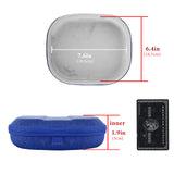 Geekria Shield Headphones Case Compatible with Skullcandy Crusher ANC 2, Supra Hesh 3, Hesh Evo, Hesh ANC, Replacement Hard Shell Travel Carrying Bag with Cable Storage (Blue)
