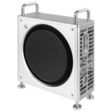 Geekria Computer Chassis Stand, Aluminum Chassis Case, Compatible with Apple 2024 Mac Mini Desktop Computer, 2024 Mac Mini M4 / M4 Pro Desktop Stand - Accessories (Silver)