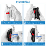 Geekria QuickFit Replacement Ear Pads for ATH M50X, M50xBT2, M50XBT, M50, M40X, M30, M20, M10, ATH-MSR7 Headphones Ear Cushions, Headset Earpads, Ear Cups Cover Repair Parts (Brown)