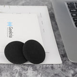 Geekria 10 Pairs 2 Inch (50mm) QuickFit Foam Replacement Ear Pads for AKG Koss Logitech Plantronics Rapoo Sennheiser Sony Headphones Earpads, Headset Ear Cushion Repair Parts (Black)