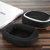 Geekria Comfort Mesh Fabric Replacement Ear Pads for Logitech G433 G233 G PRO Headphones Ear Cushions, Headset Earpads, Ear Cups Cover Repair Parts (Black)