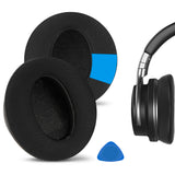 Geekria Sport Cooling-Gel Replacement Ear Pads for COWIN E7 Headphones Ear Cushions, Headset Earpads, Ear Cups Cover Repair Parts ( Black )
