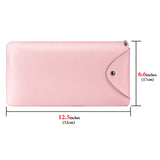Geekria Keyboard Carrying Case Replacement for Logitech MX Keys Mini Keyboard Case, Vegan Leather Protective Travel Bag Keyboard Cover (Pink)