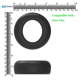 Geekria Silicone Replacement Ear Pads Covers for Sony PlayStation Pulse Elite Headphones Ear Cushions, Headset Earpads, Ear Cups Cover Repair Parts (Black)