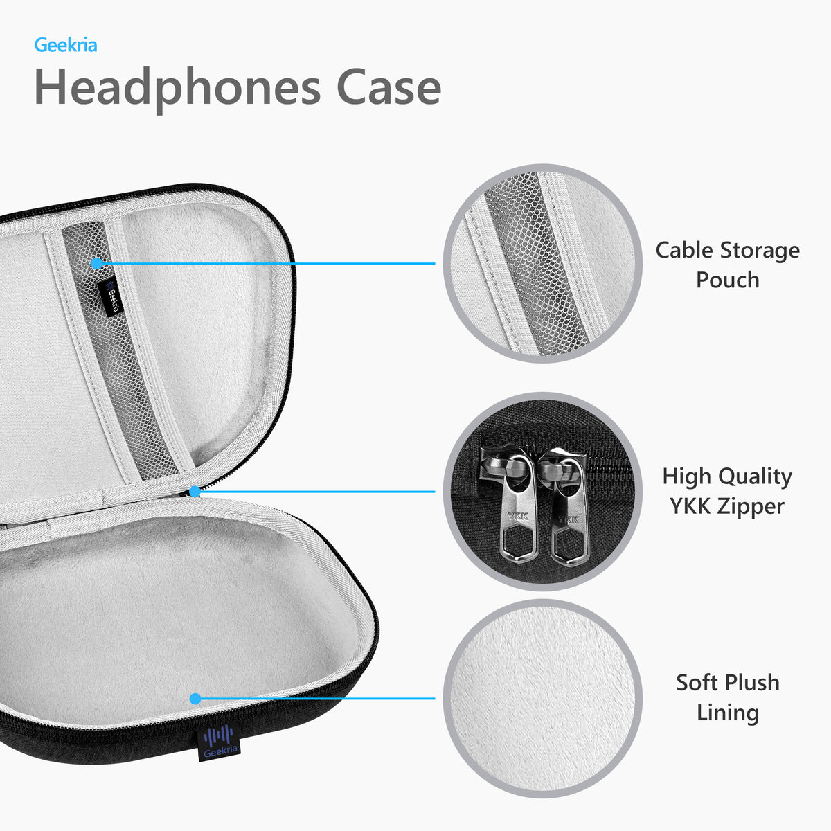 Linkidea Headphones Carrying Case Compatible With Sennheiser HD598 CS
