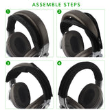 Geekria Flex Fabric Headband Cover Compatible with Sony MDR1A, MDR-1ADAC, MDR-1ABT, MDR-1AM2, MDR1R, MDR1RNC, MDR1RBT Headphones, Head Cushion Pad Protector, Replacement Repair Part (Black)