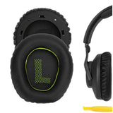 Geekria QuickFit Replacement Ear Pads for JBL Quantum 100, Q 100 Headphones Ear Cushions, Headset Earpads, Ear Cups Repair Parts (Black Green)