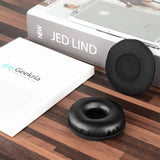 Geekria QuickFit Replacement Ear Pads for Logitech H390, H600, H609Headphones Ear Cushions, Headset Earpads, Ear Cups Cover Repair Parts (Black)