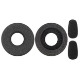 Geekria Comfort Foam Replacement Ear Pads + Mic Windscreen Foam Compatible with BlueParrott B250-XTS, B250-XT Plus, B250-XT, B250, B150 Headphones Mic Foam Cover + Ear Cushions (Black)