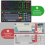 Geekria Keyboard Dust Cover, Clear Acrylic Keypads Cover for 100 Keys Computer Mechanical Keyboard, Compatible with ASUS ROG Strix Scope II 96, Glorious GMMK 2 96, Aula F99