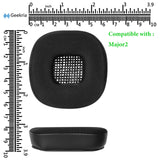 Geekria Sport Cooling-Gel Replacement Ear Pads for Marshall Major, Major II, Major 2 Headphones Ear Cushions, Headset Earpads, Ear Cups Cover Repair Parts (Black)