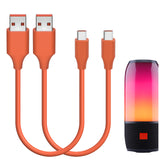 Geekria USB Speakers Short Charger Cable Compatible with JBL TUNE 700BT, 450BT, LIVE 500BT, T110BT, Free, USB to Micro-USB Replacement Power Charging Cord (1 ft / 30 cm 2 Pack)