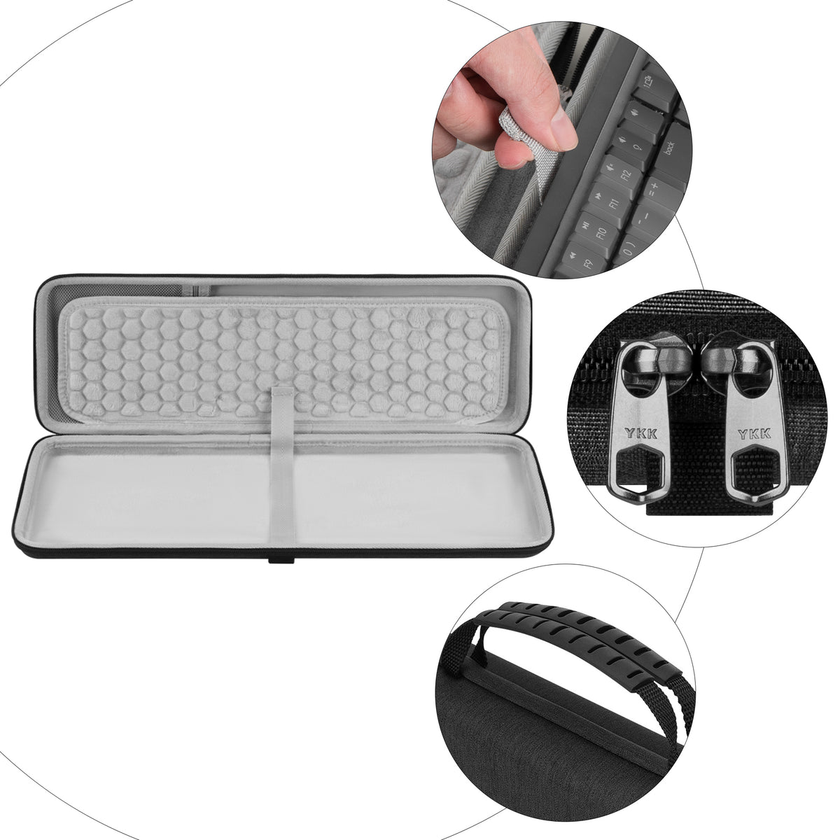 Geekria Keyboard Carrying Case, Compatible with Logitech MX Mechanical