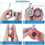 Geekria QuickFit Replacement Ear Pads for Beats Solo 2 Wireless (B0534) (Not Compatible with Beats Solo2 Wired) On-Ear Headphones Ear Cushions, Repair Parts (White)