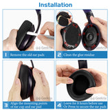 Geekria QuickFit Replacement Ear Pads for Beats Studio Pro Headphones Ear Cushions, Headset Earpads, Ear Cups Cover Repair Parts (Navy)