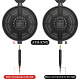 Geekria Apollo Copper Upgrade Audio Cable Compatible with ATH ATH-R70X Headphones, 4.4mm to Dual 2.5mm Replacement Headphones Cord for Hi-Resolution Audiophile, HiFi Headset (4.9ft / 1.5m)