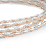 Geekria Apollo Copper Silver Braid Upgrade Audio Cable Compatible with Sennheiser HD700, 3.5mm/6.35mm Replacement Headphones Cord for Hi-Resolution Audiophile, HiFi Headset (4.3ft / 1.3m)