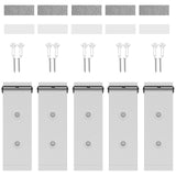 Geekria Foldable Wall Mount Headphones Holder, Headset Wall Hanger, Aluminum Wall Mount Hook, Hold Up to 1kg with 3M Tape, 20kg with Screws, Stand Come with Protective Pad (Silver / 5 Pcs)