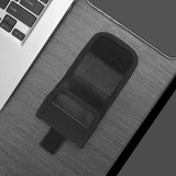 Geekria Earbuds Pouch with Belt Loop Compatible with SHOKZ OpenFit 2+/Air, OpenDots ONE, Protective Travel Bag with Clip Holder for Bag Strap, Waterproof, Portable (Black)