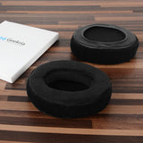 Geekria Comfort Velour Replacement Ear Pads for Skullcandy Hesh, Hesh 2.0, Hesh 2 Wireless, Crusher Over-Ear Headphones Ear Cushions, Headset Earpads, Ear Cups Cover Repair Parts (Black)