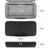 Geekria 65% Keyboard Case, Hard Shell Travel Bag for 68 Keys Compact Keyboard with Knob, Compatible with ROG Falchion Ace HFX 65, Keychron Q2/ Q2 Pro/ V2, Razer Huntsman V3 Pro Mini