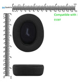 Geekria Comfort Extra Thick Mesh Fabric Replacement Ear Pads for JBL E55BT Headphones Ear Cushions, Headset Earpads, Ear Cups Cover Repair Parts (Black)