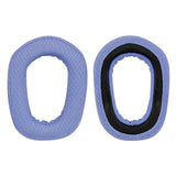 Geekria Comfort Mesh Fabric Replacement Ear Pads for Logitech G435 G335 Headphones Ear Cushions, Headset Earpads, Ear Cups Cover Repair Parts (Blue)