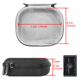 Geekria Shield Headphones Case Compatible with Audio-Technica ATH-ANC900BT, ATH-SR50BT, ATH-SR30BT Case, Replacement Hard Shell Travel Carrying Bag with Cable Storage (Dark Grey)