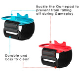 Geekria Wrist Bands Compatible with Just Dance 2024 2023 2022 and Zumba Burn It Up Compatible with Nintendo Switch Controller Game, Adjustable Elastic Strap for Joy-Cons Controller (2 Pack)